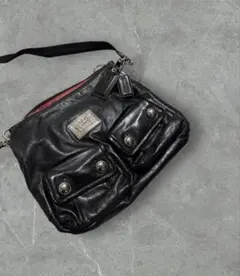 COACH POPPY コーチ 2way ショルダーバッグ ブラック Y2K