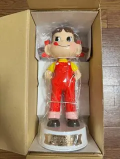新品 未使用 不二家 ペコちゃん 首振り人形 ミルキー版 応募はがき付