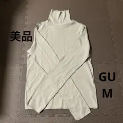 美品 GU タートルネック 薄手 ハイネック レディース