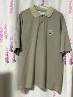 MURRAYGOLF ストライプポロシャツ Lサイズ ベージュ