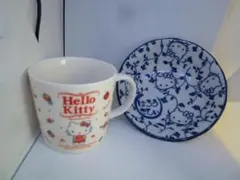 b非売品★2019年フコク生命×ハローキティ　小鉢とハローキティ マグカップ
