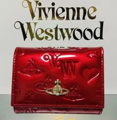 【新品】Vivienne Westwood 三つ折財布 エナメル 赤 正規品