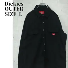 【古着】Dickies シャツ ジャケット ブラック サイズL