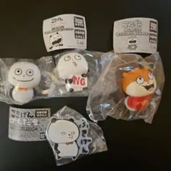 の*ん様 ごきげんぱんだ、こねずみソフビコレクション　ラバーキーホルダー　カプセ