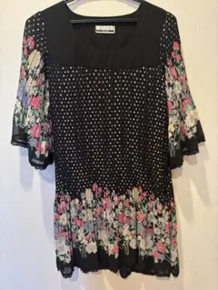SCOT CLUB チュニック ドット 花柄 プリーツのサムネイル