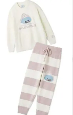 ジェラピケ×ドラクエ ベビモコ プルオーバー&ボーダー ロングパンツ スライム