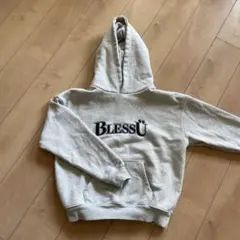 BlessU グレー フード付きパーカー