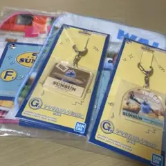 パペットスンスン　一番くじ　F賞G賞　4点セット　アクリル　タオルコレクション