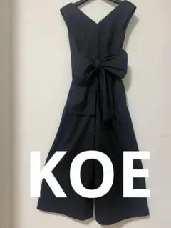 【新品タグ付】koe サロペット オールインワン S 黒 定価6990円のサムネイル