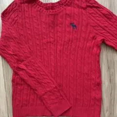 Abercrombie & Fitch ニット レッド