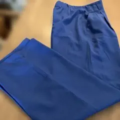 GU 青カラーパンツ テーパード センタープレス Ｓサイズ