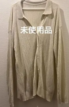 earth アイボリー 長袖カーディガン Fサイズ