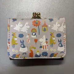 ムーミン 三つ折り財布 グレー系