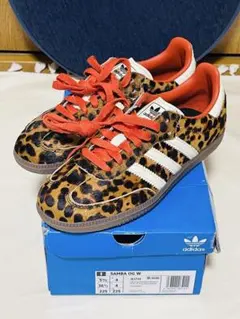 新品未使用22.5CM　アディダス　SAMBA　OG W レオパード　サンバ