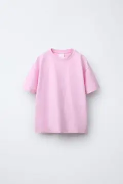 ZARAキッズ　クルーネックショートスリーブTシャツ　164cm ピンクのサムネイル