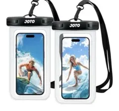 防水スマホケース クリア防水ケース 2枚セット スマホ用 IPX8認証