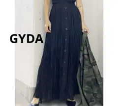 GYDA フロントボタンワッシャープリーツスカート フリー ブラックのサムネイル