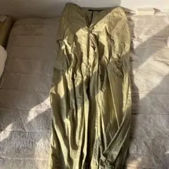 【nico and】オリーブ色 コットン ワイドパンツ