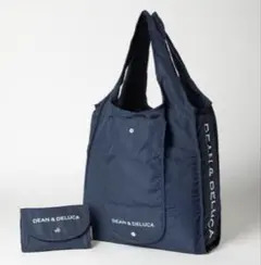DEAN & DELUCA ショッピングバッグ エコバッグ ネイビー
