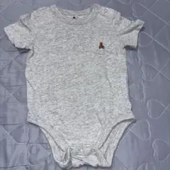 baby gap グレー ポケット付き ロンパース 6-12ヶ月