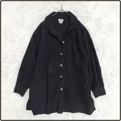 90´s vintage グランジ 古着 ki-ko-mo コーデュロイシャツ黒