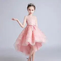ワンピース ドレスガールズドレスプリンセススカート子供用パフ糸大きい子供用プレゼ