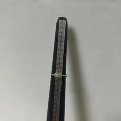 Bijumam ビジュマム シルバー925リング　パステルグリーン