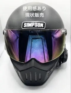 SIMPSON ダイヤモンドバック ブラック ミラーシールド M - メルカリ