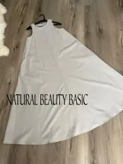 NATURAL BEAUTY BASIC ノースリーワンピース アイスグレー