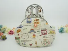 ♩*♩様 オークション出品♡「アフターヌーンティー♡生成り」がま口バッグ・ポーチ