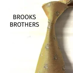 ブルックスブラザーズ　ネクタイ　パターンドット　ゴールド系