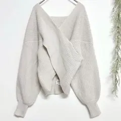 9819 グレイル カシュクール風ニット レディース トップス シンプル 可愛い