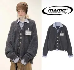 MAMC ダークグレー カーディガン