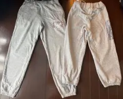 【まとめ売り】グレー スウェットパンツ 2枚セット ロゴ入り CHEER