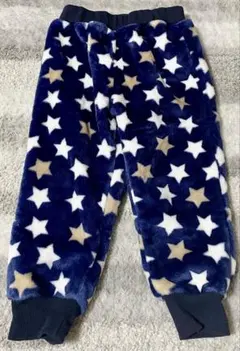 ボトムス　長ズボン　裏起毛　パンツ　もこもこ　ボア　パンツ　星　男の子　キッズ