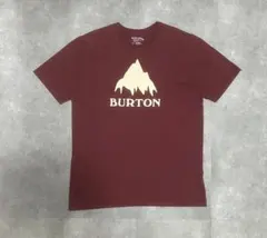 BURTON バートン Tシャツ マウンテンロゴ ボルドー ワインレッド メンズのサムネイル