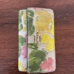 【訳あり】COACH 花柄 キーケース