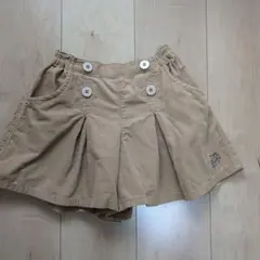 3can4on Trois Quatre プリーツ付きショートパンツ ベージュ