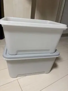 収納ボックス（ホワイト・グレー）とジョイントマット