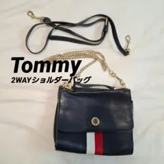 本日限定値下げ TommyHilfiger ショルダーバッグ ネイビー - メルカリ