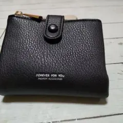FOREVER FOR YOU ブラック 二つ折り財布