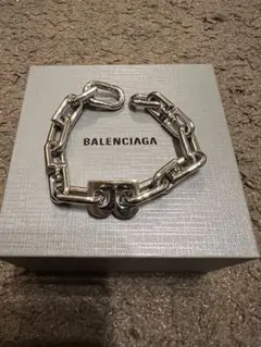 BALENCIAGA シルバーチェーンブレスレットBチェーンのサムネイル