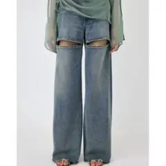 MOUSSY SLIT WIDE LOOSE STRAIGHT サイズ1