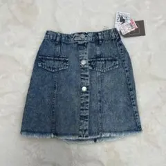 【新品未使用】　デニムスカート　女の子　130cm