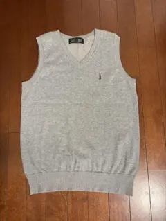EAST BOY グレー Vネック ノースリーブ スクールベスト