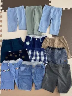 男の子 レギンス、ハーフパンツ12枚まとめ売り 80～90cm
