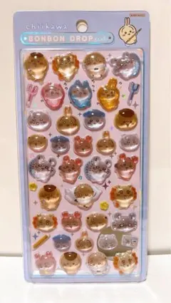 【正規品】　第二弾　ちいかわ ボンボンドロップシール　みんなポーズ