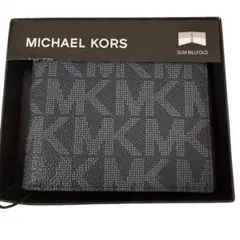 MICHAEL KORS 革財布　ネイビー　新品