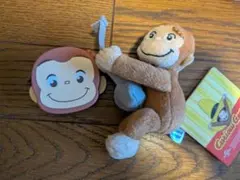 おさるのジョージ ぬいぐるみ マスコット セットのサムネイル