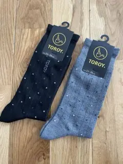 【新品未使用】 TOROY メンズソックス 24-26㎝ 2種セットのサムネイル